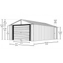 Arrow Murryhill 12x17 Steel Prefab Storage Shed Kit (BGR1217FG)