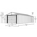 Arrow Murryhill 12x24 Steel Prefab Storage Shed Kit (BGR1224FG)