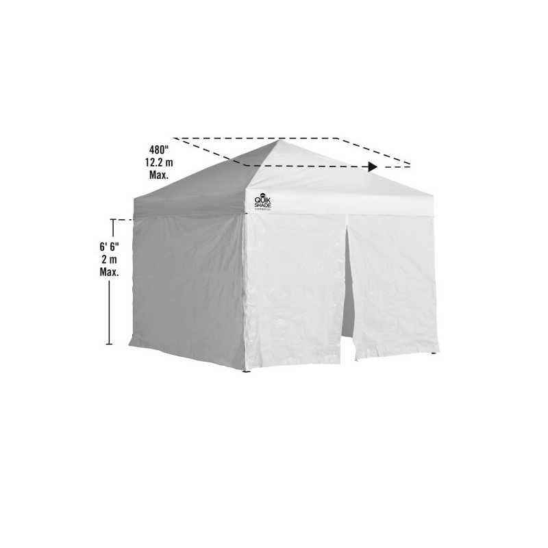 ShelterLogic 27777 30x50 White Canopy Enclosure Kit - 3