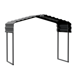 Arrow Metal Canopy 10 x 6 x 7 ft. Charcoal (CPHC100607DS)