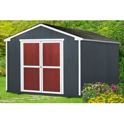 Handy Home Cumberland 10x16 Economical Wood Shed Kit with Floor (18286-0) - shedsdirect