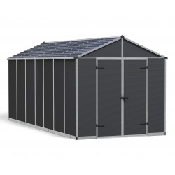 8x20 Palram Canopia Rubicon Shed - Gray (HG9735GY)