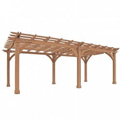 Yardistry 12x24 Cedar Wood Pergola Kit (YM12778)