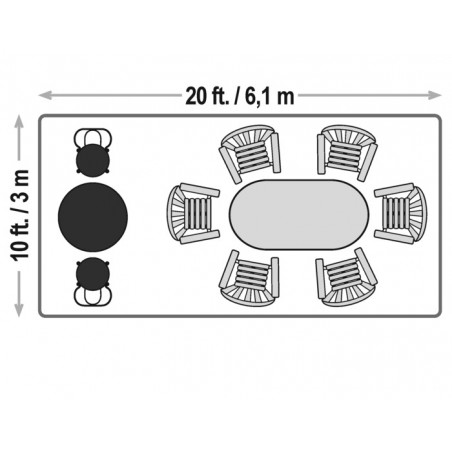 ShelterLogic 10x20 Pop-up Canopy Kit - Purple (22705)