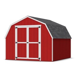 Little Cottage Co. 10x10 Value Gambrel Barn Shed Kit w/ 4' Sidewalls (10x10 VGB-4-PC)