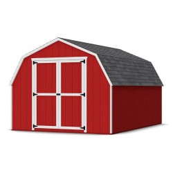 Little Cottage Co. 10x14 Value Gambrel Barn Shed Kit w/ 4' Sidewalls (10x14 VGB-4-PC)