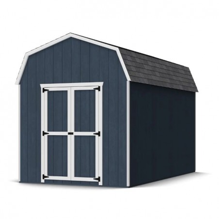 Little Cottage Co. 8x14 Value Gambrel Barn Shed Kit w/ 6' Sidewalls (8x14-VGB-6-WPC)