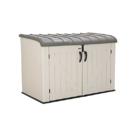 Lifetime Horizontal Trash Can Storage Shed (60170)
