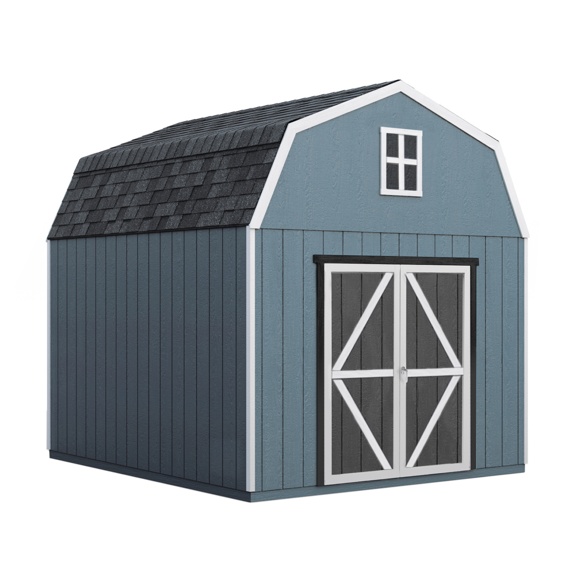 Handy Home 10x16 Braymore Wood Storage Shed Kit (19456-6) This shed comes pre-cut and ready to assemble.