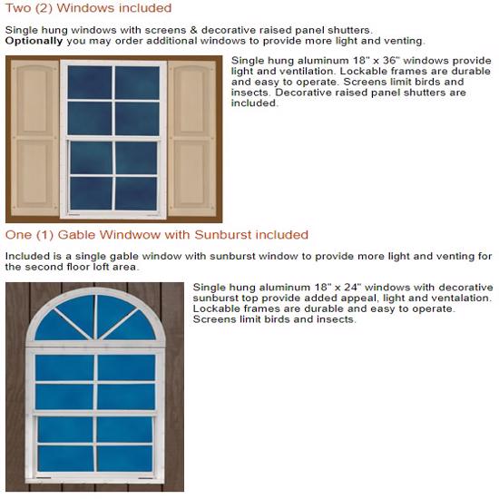Best Barns Arlington 12x16 Wood Storage Shed Kit (arlington_1216) Optional Windows