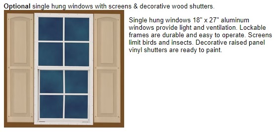 Best Barns Aspen 12x8 Wood Storage Shed Kit (aspen_128) Optional Windows