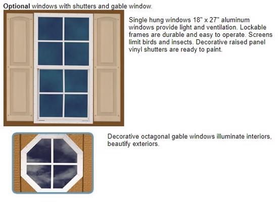 Best Barns Brookfield 16x12 Wood Storage Shed Kit (brookfield_1612) Optional Windows