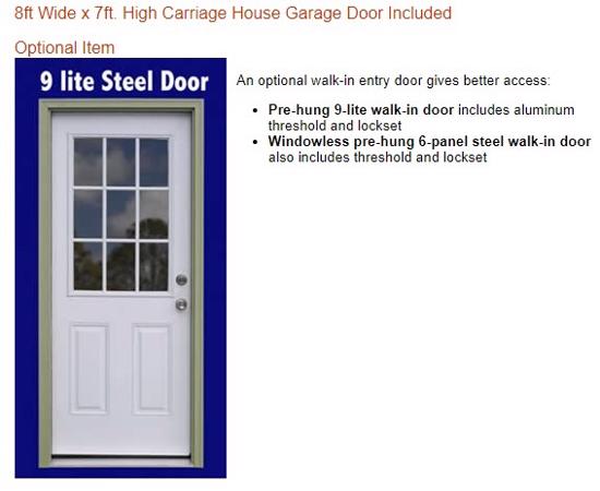 Best Barns Dover 12x24 Wood Garage Kit - All-Precut (dover_1224) Optional Walk-In Side Entry Door