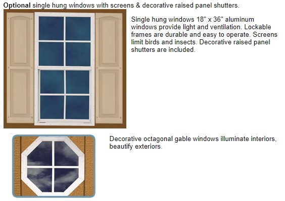 Best Barns Sierra 12x20 Wood Storage Garage Shed Kit - ALL Pre-Cut (sierra_1220) Optional Windows