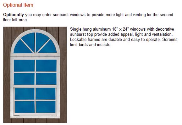 Best Barns Springfield 12x24 Wood Storage Shed Kit (springfield_1216) Optional Windows