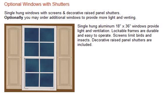 Best Barns Springfield 12x20 Wood Storage Shed Kit (springfield_1220) Optional Windows