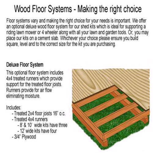Best Barns Woodville 10x12 Wood Shed Kit - All Pre-Cut (woodville_1012) Optional Wood Floor 