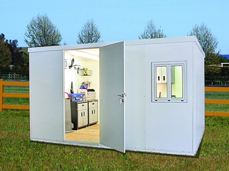 DuraMax 13x10 Flat Roof Insulated Cabin Kit (30432) You can turn this shed into your own living space. 