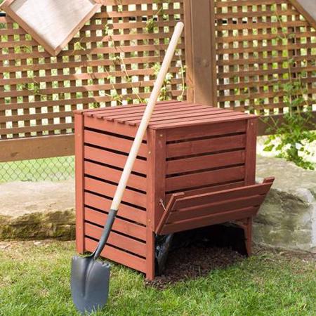 Leisure Season Compost Bin (CB2730) - Ideal for outdoor use includes a cover.
