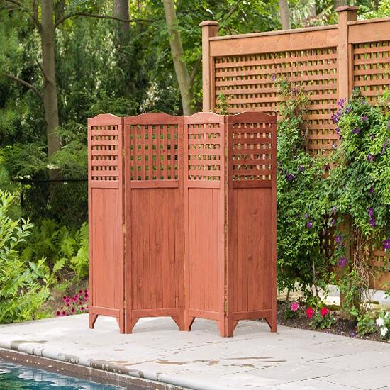 Leisure Season Folding Patio and Garden Privacy Screen (PS9662) - Provides privacy as you enjoy the breeze in your lawn or pool area.