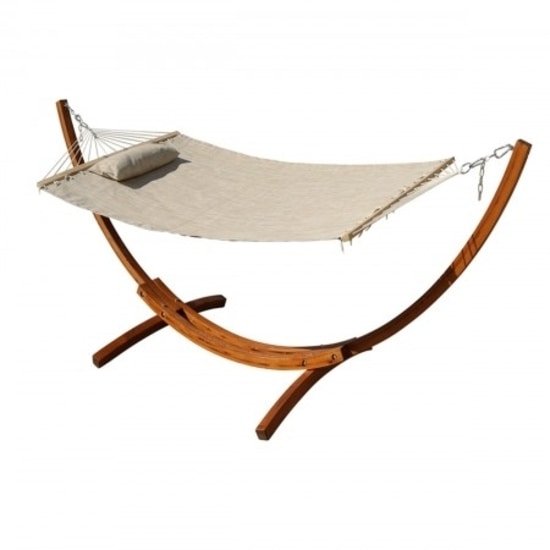 Leisure Season Hammock Stand With Hammock  (HSWH202) - Perfect for outdoors and pool side.