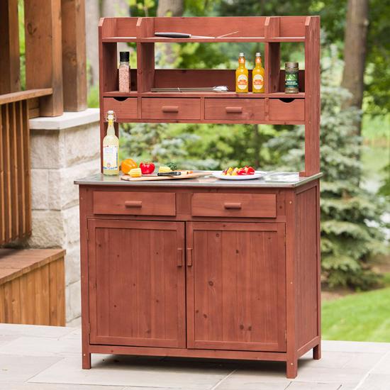 Leisure Season Outdoor Kitchen Prep Station (PS4224SS) Excellent for your outdoor family gatherings.