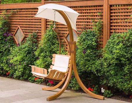 Leisure Season Swing Chair with Umbrella (SCU894) - Excellent for relaxation on your pool side or outdoors.