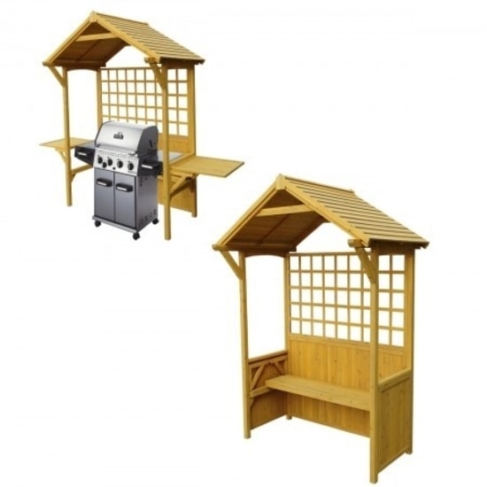 Leisure Season Two-In-One Seated Party Arbor Barbeque Shelter (PA7251) - Perfect for picnics and barbeque.