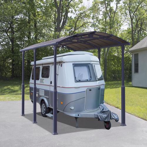 Palram Arcadia Alpine 12x21 Steel Carport Kit (HG9126) Protect your mobile from the weather elements. 
