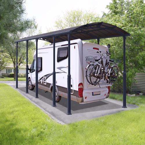 Palram Arcadia Alpine 12x35 Steel Carport Kit (HG9128) This carport will give shelter to your vehicle and protect them from the harsh elements. 