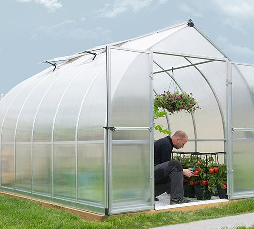 Palram 8x12 Bella Hobby Greenhouse Kit - Silver (HG5412) This greenhouse is a great place to store your plants and vegetables.  