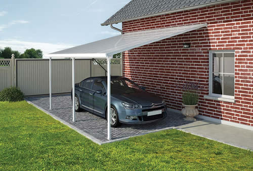 Palram 13x26 Feria Carport Kit - White (HG914) This carport is made to protect your vehicle from the weather elements.