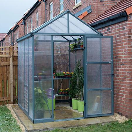 Palram 6x8 Glory Greenhouse Kit (HG6608) Protect your plants from the rain. 