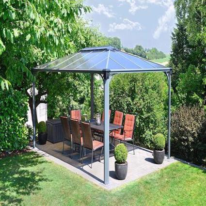 Palram 10x14 Martinique Rectangle Garden Gazebo Kit (HG9170) This gazebo kit create shade and protection from the elements. 