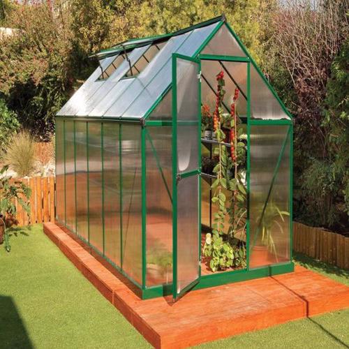 Palram Mythos 6x10 Greenhouse - Green  (HG5010G) Gives shelter and protection to your plants. 