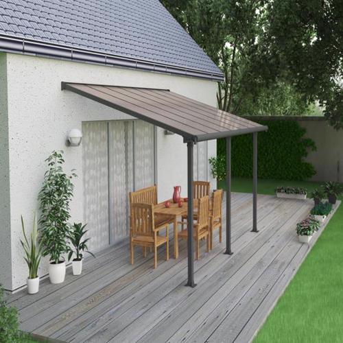 Palram 10x14 Olympia Patio Cover Kit - Gray/Bronze (HG8814) Protect your outdoor area from the weather elements. 