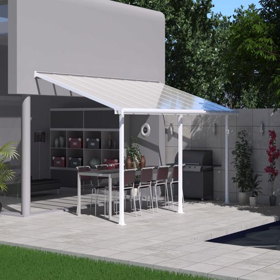 Palram Olympia 10x20 Patio Cover - White (HG8820W) This patio cover is made from durable materials that will make it last for years. 