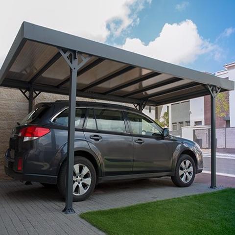 Palram 16x10 Verona 5000 Carport Kit - Gray (HG9135) Provides protection to your vehicle from any weather elements.  