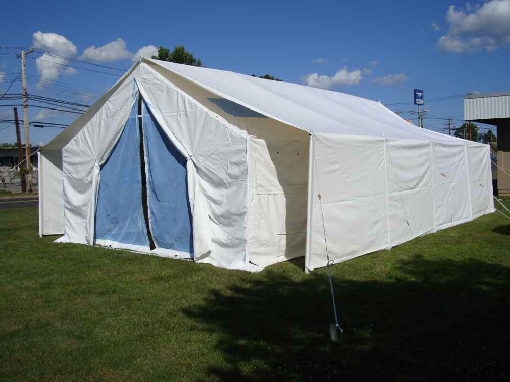 Rhino Shelter UN Relief Tent 18x32x15 - White (PB183215HWH) Can accommodate up to 30 people comfortably in hot or cold climate.