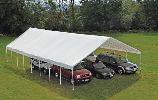 ShelterLogic 30x40 UltraMax Canopy Kit - White (27773) This canopy can store 2 or more vehicles. 