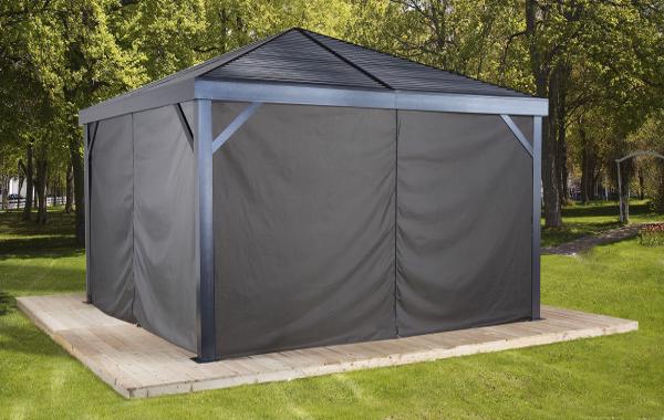 Sojag 12x12 South Beach Aluminum Gazebo Kit - Light Gray (500-8162769) Gazebo with a cover that you can purchase. 